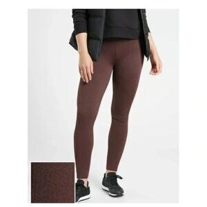 Athleta | Brown Delancey Herringbone Tights/Leggings 1X